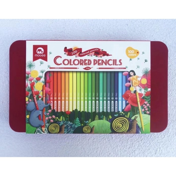 

mobee color pencil 100pcs pensil warna 100 warna Import Murah