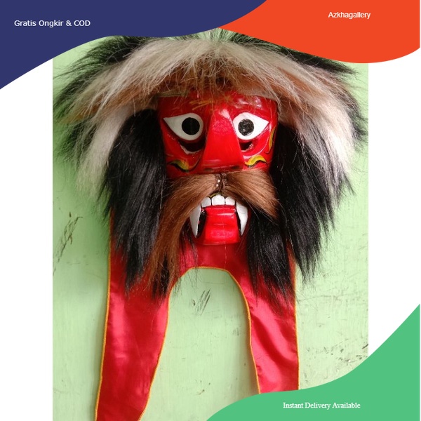 Bujang ganong / Ganongan murah rambut sintetis