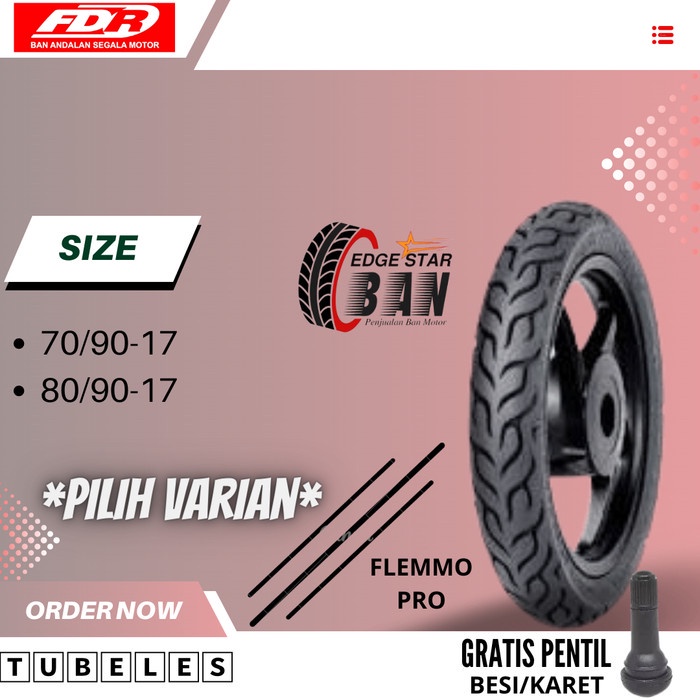 BAN FDR FLEMMO PRO (70/90-17) (80/90-17) TUBELESS