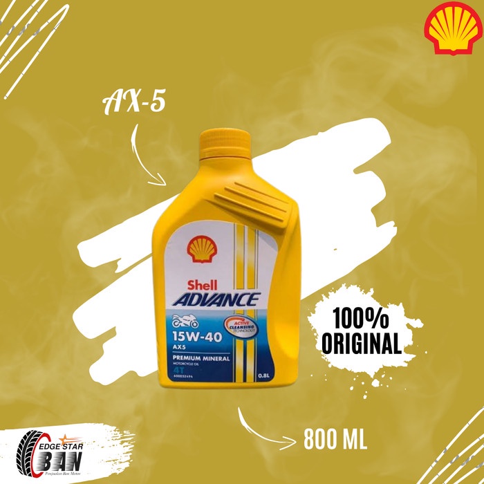 OLI MOTOR SHELL ADVANCE AX 5 - 0,8L OLI MOTOR BEBEK