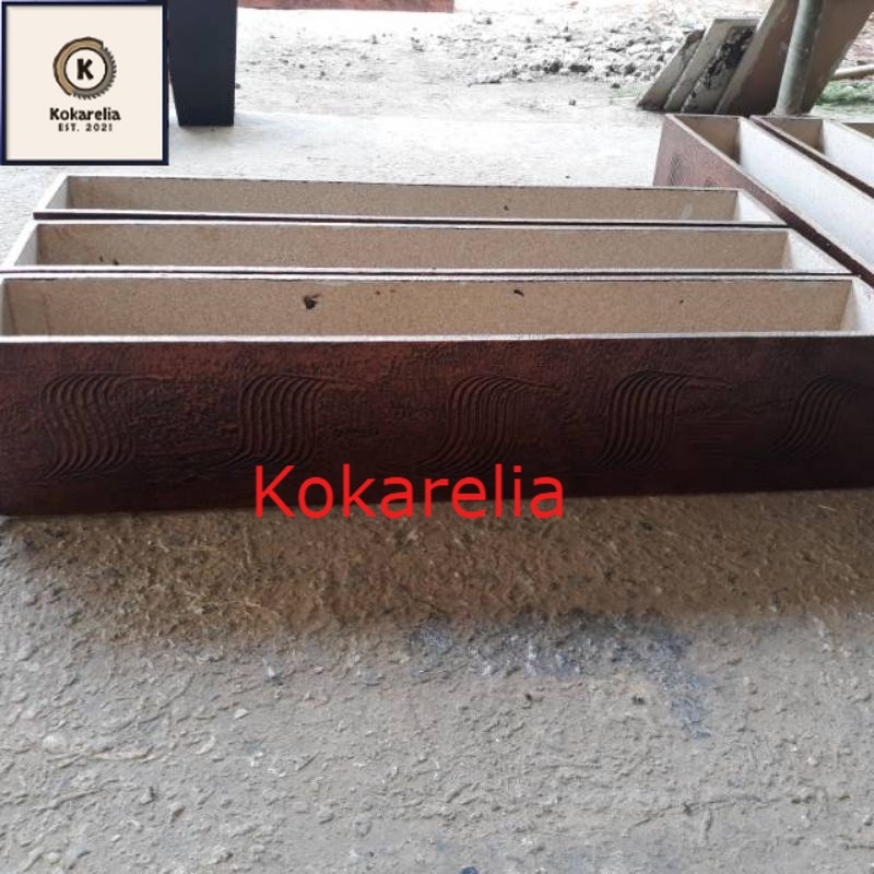 pot kayu vas bunga panjang 100cm untuk partisi bunga plastik pohon plastik 12pcs