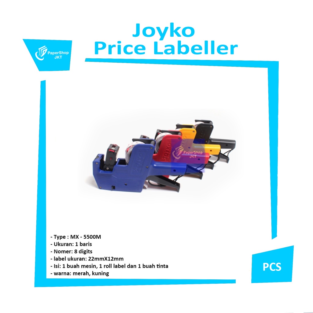 

JOYKO - MX-5500m Price Labeller - Label Harga - Stiker Harga - Pcs