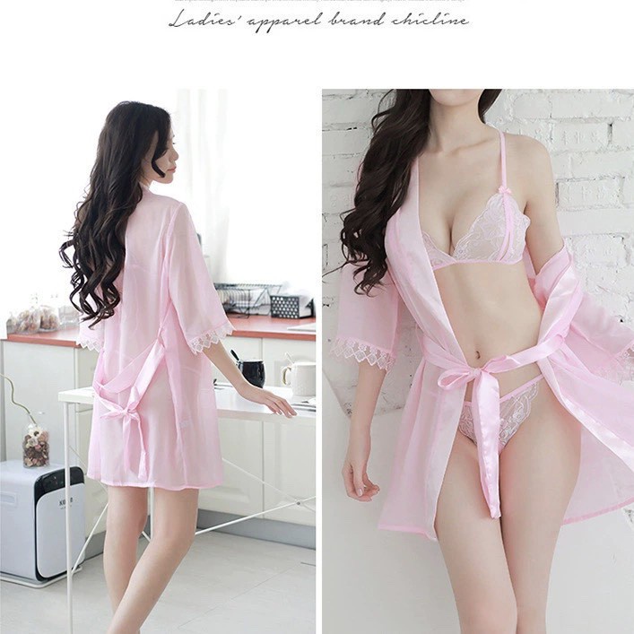 BESTPROMO Lingerie Wanita BIG SIZE Set Bra GString Transparan Fashion Terbaru SET CD + Bra Renda