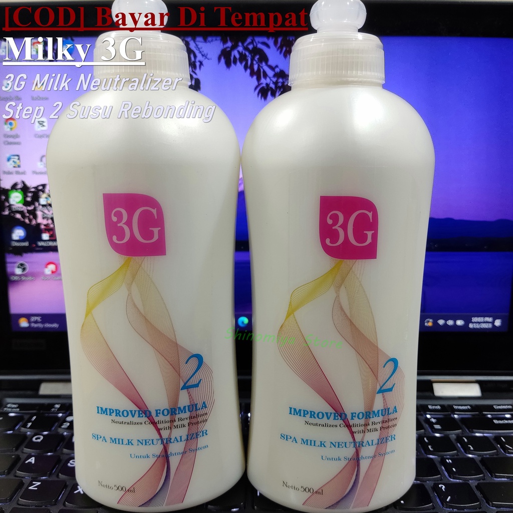 Neutralizer Milky Susu 3G 500ML Netral Smoothing Step 2 Rebonding