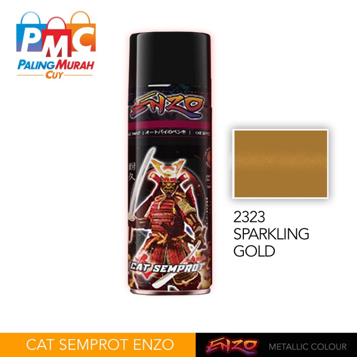Cat Semprot ENZO 2323 SPARKLING GOLD Bukan Samurai/Pylox Enzo Metallic