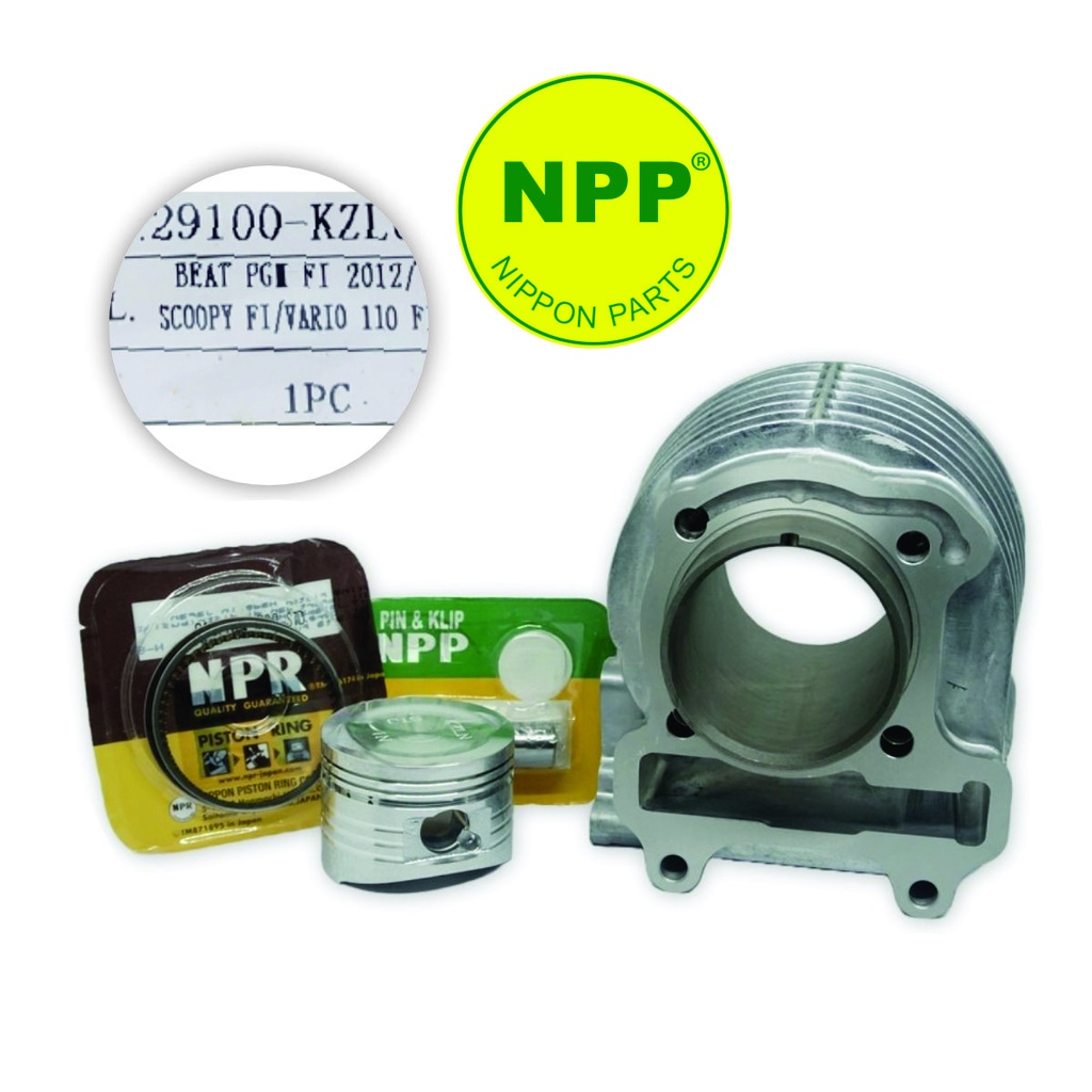 NPP Boring Set Beat Karbu Piston Ring Seher Silinder Kit Blok Mesin KVY