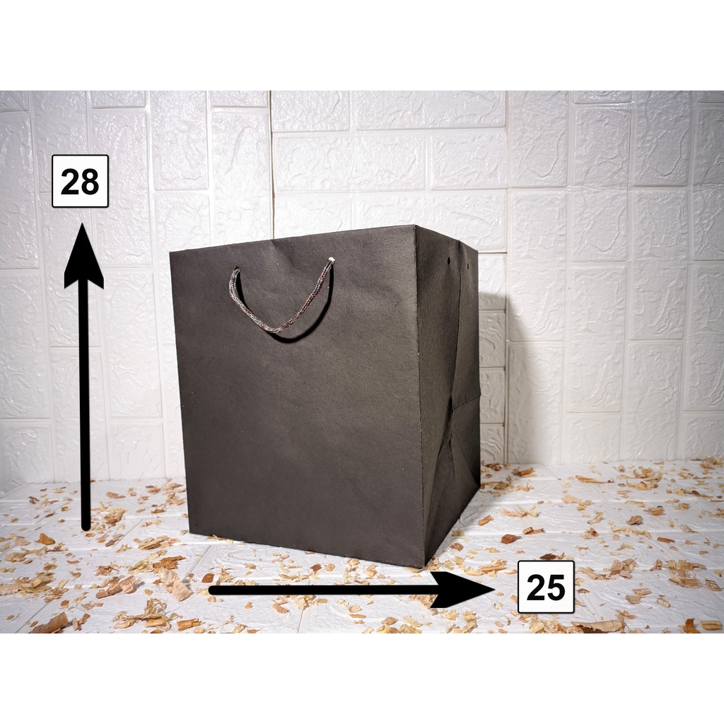

Paperbag R10B Polos Warna Cokelat P25xL22xT28