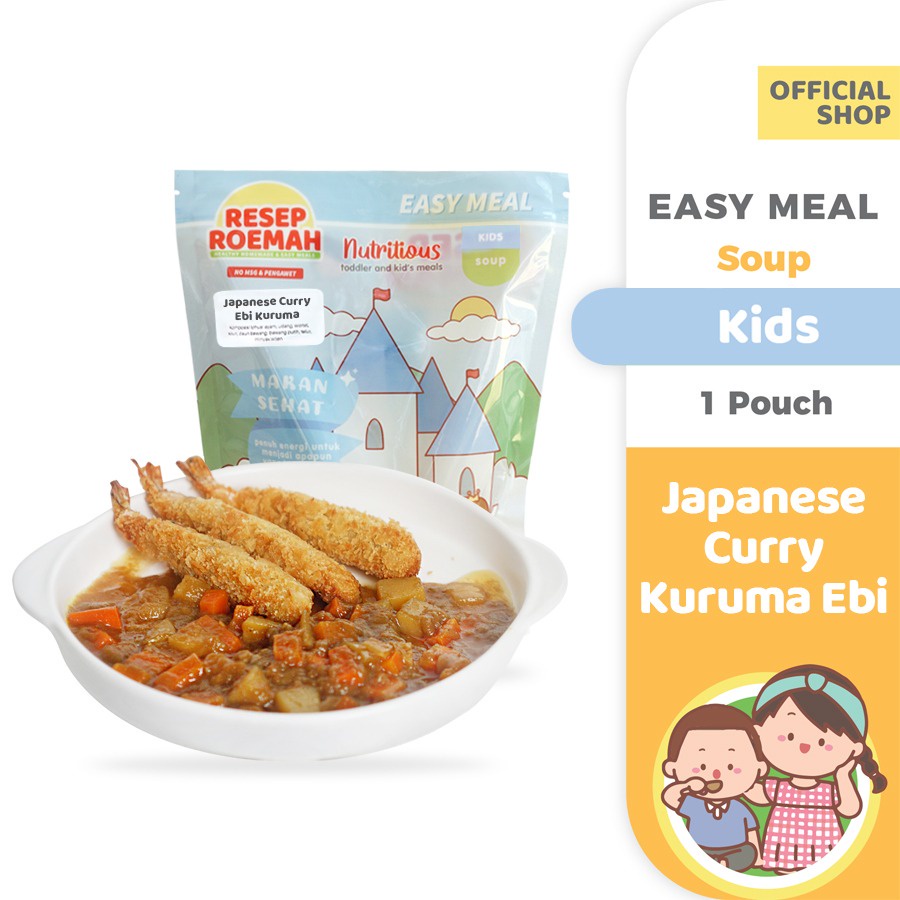 

Resep Roemah Japanese Curry Kuruma Ebi / Kari Jepang Ebi Kuruma / Kids Healthy Frozen Food / No MSG