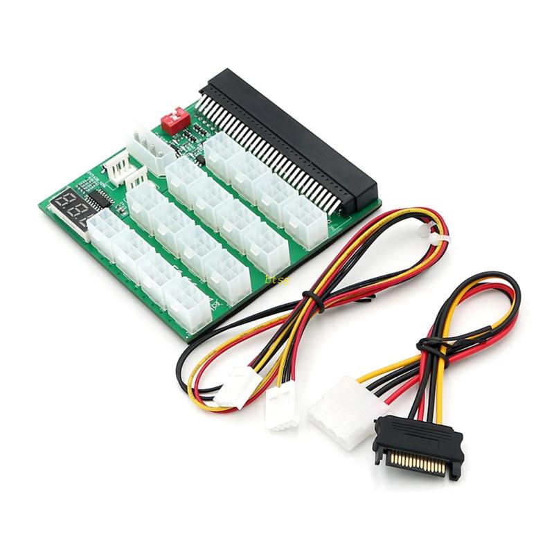 Papan Konversi Daya Server btsg 16x6pin Adaptor 12V Graphics Power Supply Board