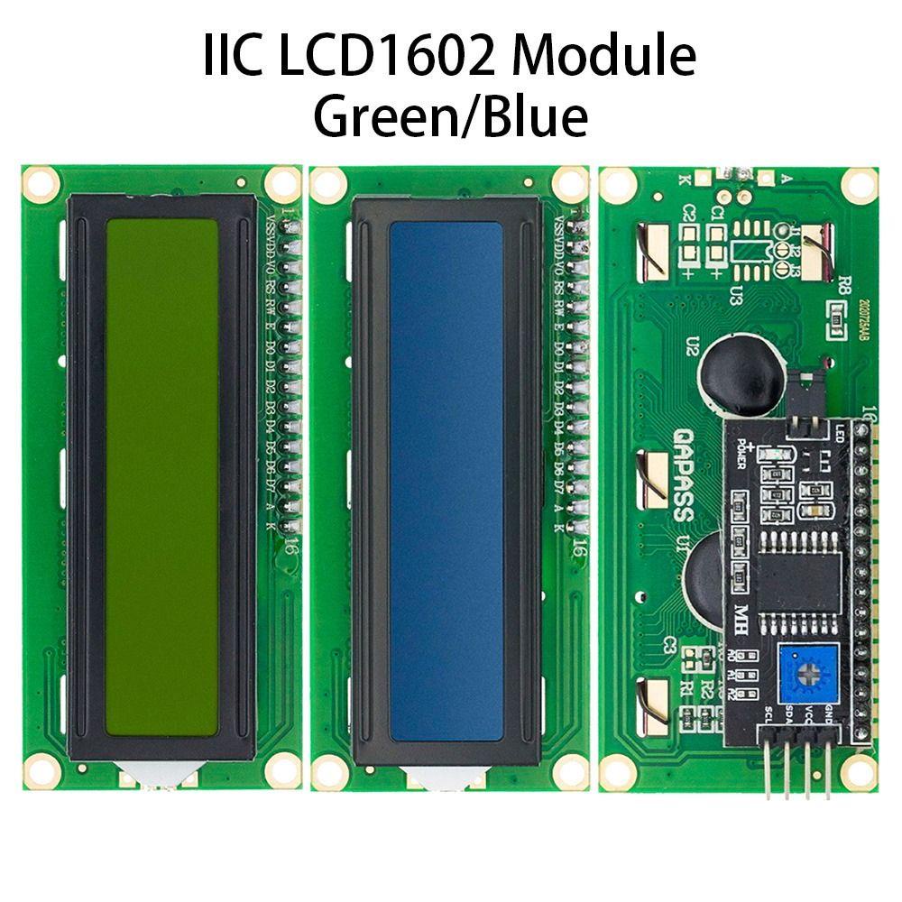 Populer 1/2pcs lcd Display Untuk Arduino lcd 1602i2c Modul HD44780 Layar Biru Hijau