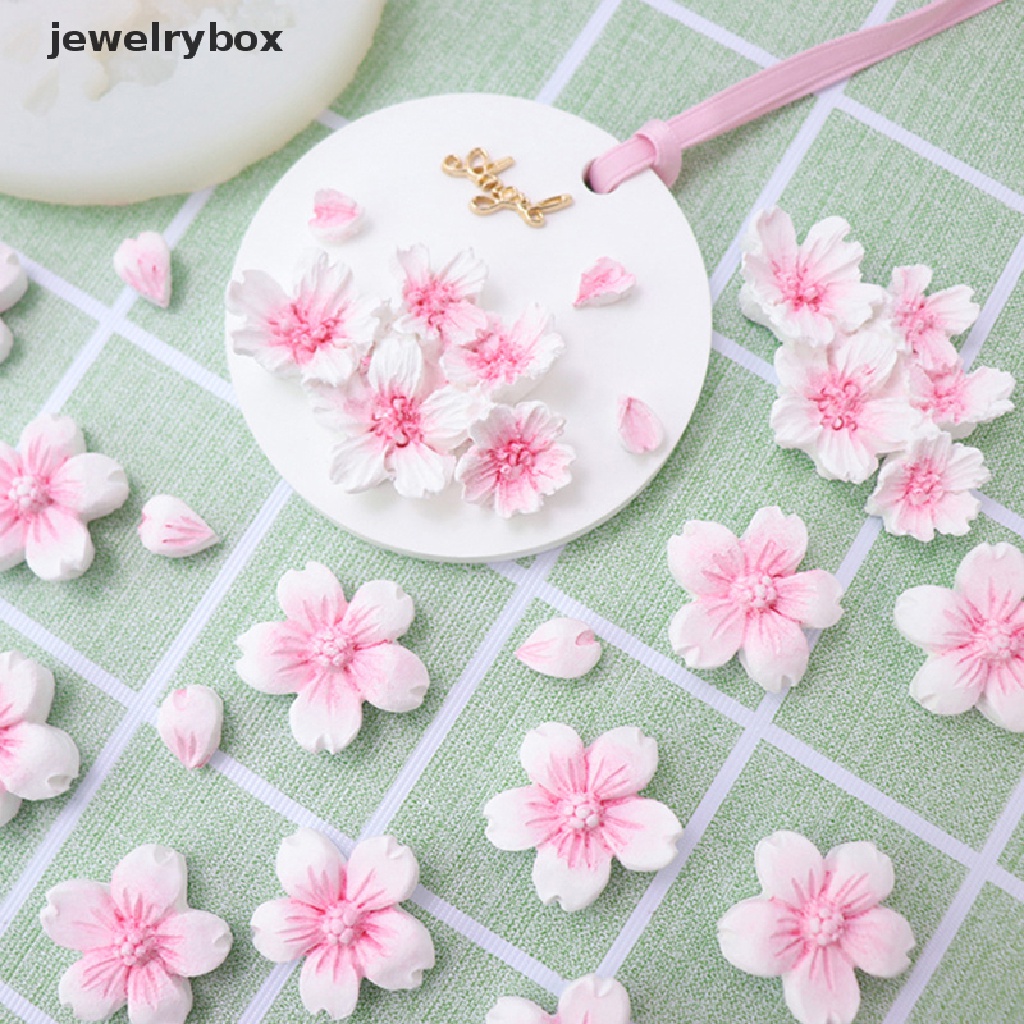 [jewelrybox] 1pc 6lubang Bunga Sakura Cetakan Silikon Gula Coklat DIY Decorag Tools Boutique