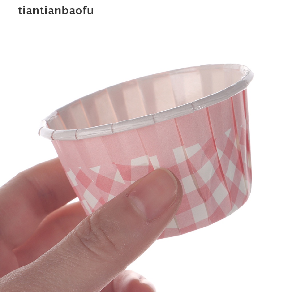 [tiantianbaofu] 50pcs Cupcake Liner Baking Cup Muffin Cupcake Kertas Cups Case Tray Kertas Muffin Butik