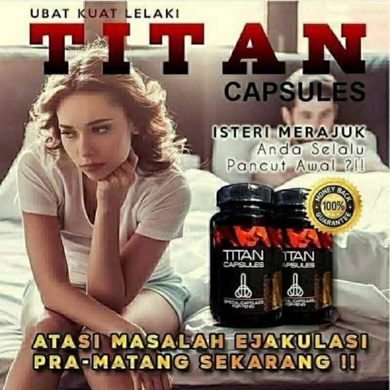 TITAN KAPSUL ASLI 100% ORIGINAL RUSIA OBAT PEMBESAR ALAT VITAL KELAMIN PRIA OBAT KUAT