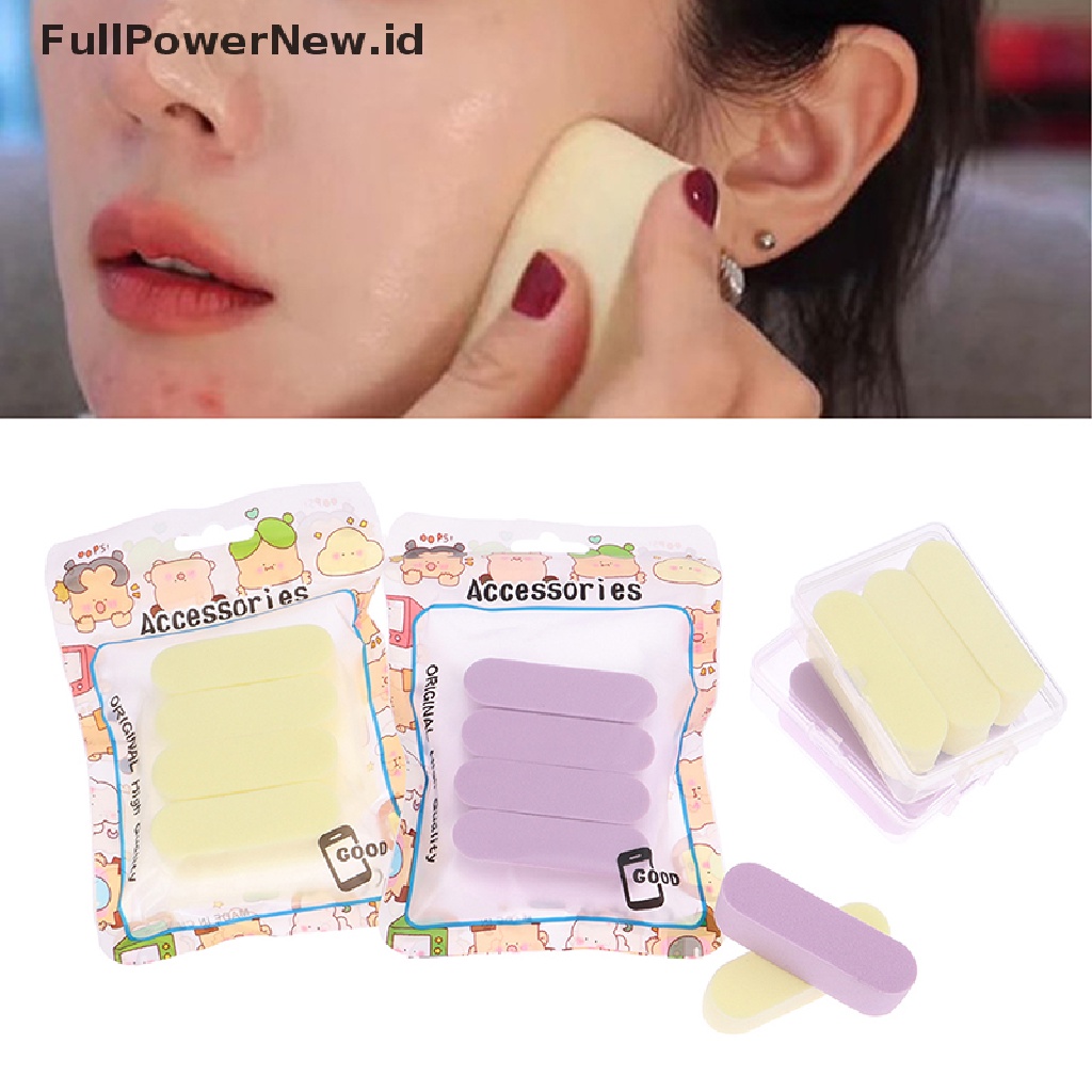 Power1 /3 /4Pcs Makeup Powder Puff Basah Dan Kering Alat Kosmetik Penggunaan Ganda Untuk Anak Perempuan ID