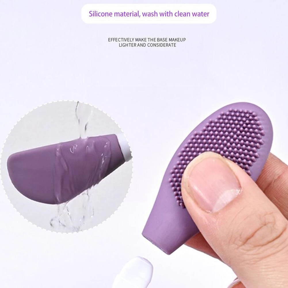 2in1 Women Beauty Skin Care Tool Silicone Wet And Dry Sikat Pembersih Wajah Masker Aplikator Alat Aplikasi Krim Gel Dan Lumpur Exfoliator Skin Care Scrub Mixing Tool Remover