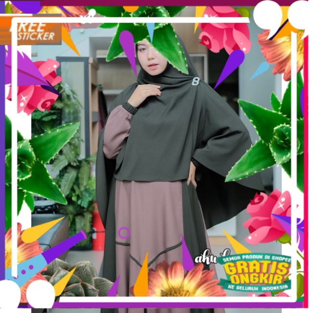 GAMIS Aku KARISSA MAYZA Gamis Set Khimar/Gamis Busui Ori Aku Karissa/MAYZA Set Aku Karissa/ solat sh