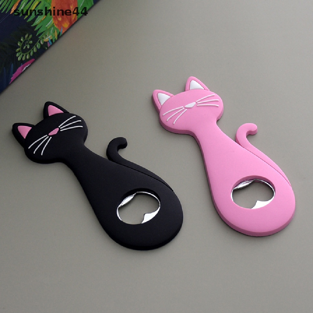 Sunshine Pembuka Botol Kulkas Magnet Cartoon Beer Bottle Opener Pembuka Bir Kucing ID