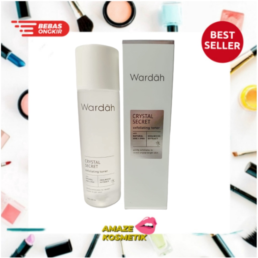 WARDAH Crystal Secret Exfoliating Toner with Natural AHA+PHA 125 ml - Amaze_Kosmetik