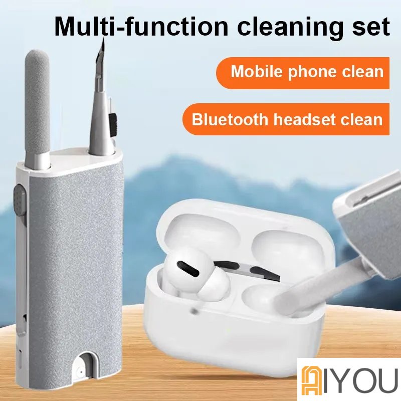 5in1 Alat Pembersih Telepon Screen Cleaner Brush Kit Kamera Ponsel Tablet Laptop Alat Pembersih Layar Bersih Headphone Brush Pen