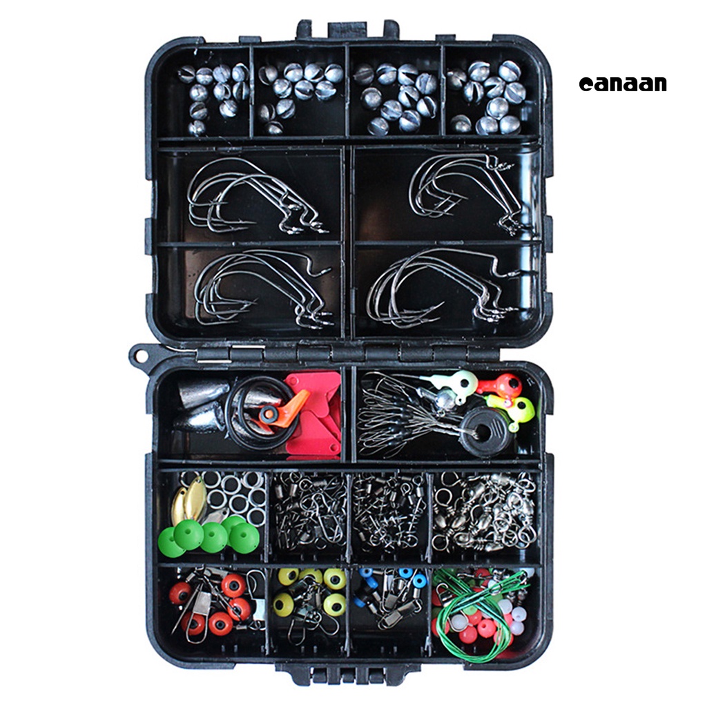 Cnn-191pcs/set Kotak Alat Kait Umpan Pancing Aksesori Tackle Kit Untuk Memancing