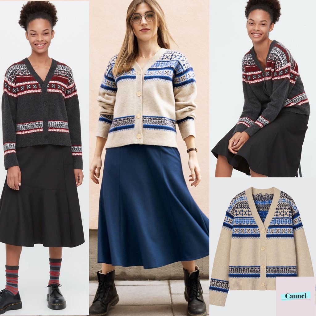 Button Knit Sweater by Uniqlo - Sweater Wanita