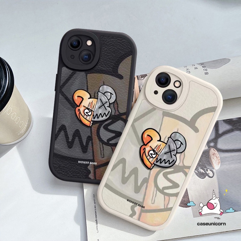 Untuk Vivo Y17 Y02s Y11 Y36 Y15s Y02 T Y35 Y16 Y20i Y20 Y22 Y21 V25E Y15 Y12 Y22s Y30 Y33s Y51 V25 V23E V23 Y91 Y12i Y91C Y21s Y15A Y31 Y22s Y21A Merek Trendi Violent Bear Soft Case