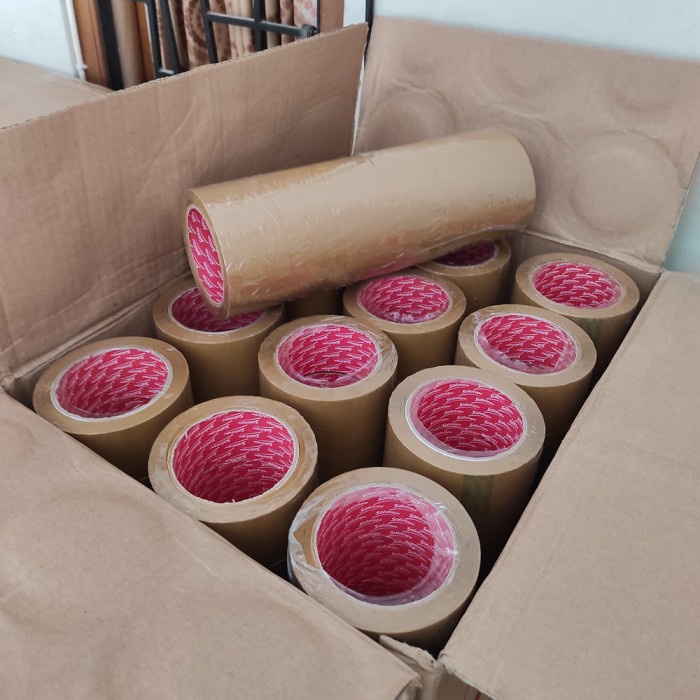 

Lakban Besar 100 Yard 1 Dus Solatape isi 72 Roll Murah Jogja - Cokelat