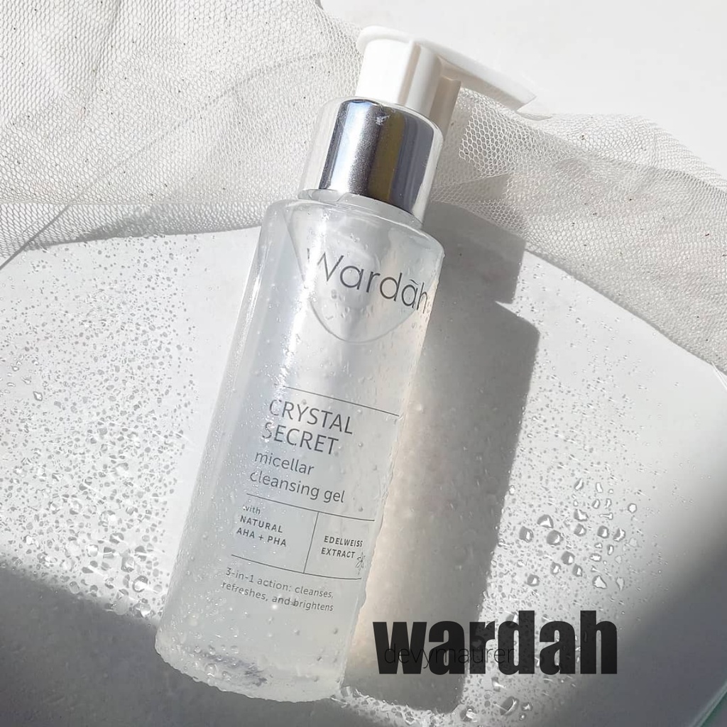 WARDAH Crystal Secret Micellar Cleansing Gel 95ml - Apple_Kosmetik