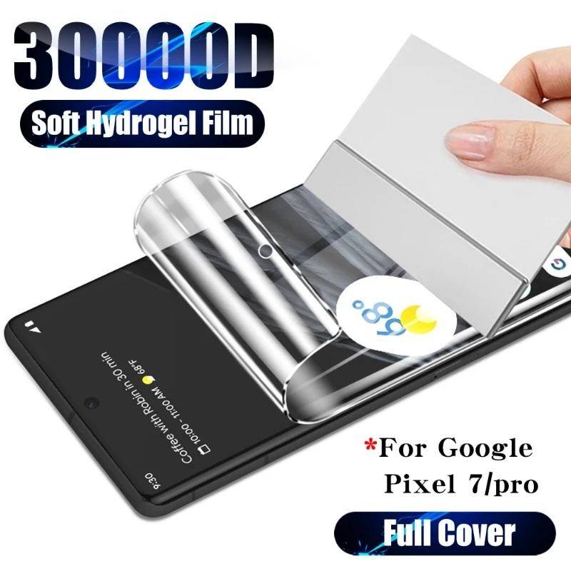 2pcs Film Soft Blueray Hydrogel Untuk Google Pixel7 6 Pro Pelindung Layar Jernih Bukan Kaca Untuk Google Pixel6 Pro 7 Pro