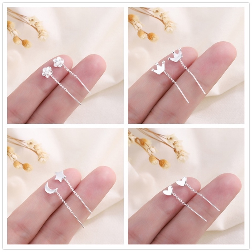 Manyue S925 Perak Earing Gadis Seksi Hadiah Liburan Anting Korea Fashion Wanita Ear Ring