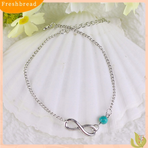 &lt; Freshbread &gt; Bohemian Bead Infinity Pesona Rantai Gelang Kaki Gelang Pantai Sandal Barefoot Jewelry