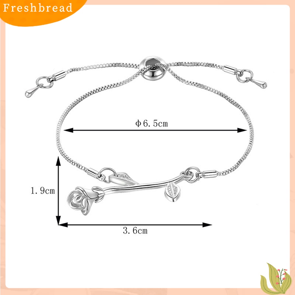 &lt; Freshbread &gt; Wanita Gelang Bright Luster Hias Adjustable Nyaman All-match Perhiasan Hadiah Wanita Sederhana Sastra Segar Bell Liontin Tarik Gelang Untuk Pacaran