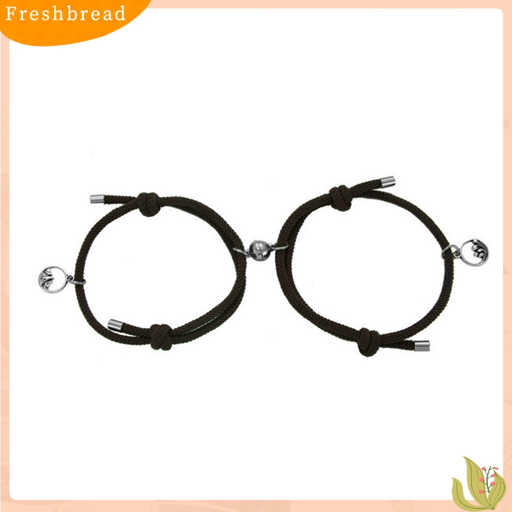 &lt; Freshbread &gt; 2Pcs Gelang Pecinta Adjustable Fashion Unisex Gelang Tali Kepang Untuk Pacaran