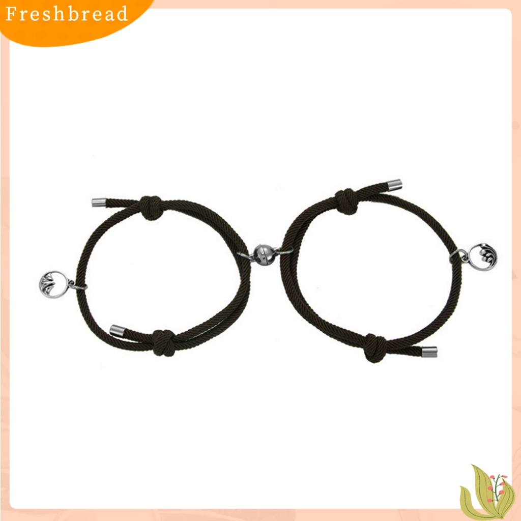 &lt; Freshbread &gt; 2Pcs Gelang Pecinta Adjustable Fashion Unisex Gelang Tali Kepang Untuk Pacaran