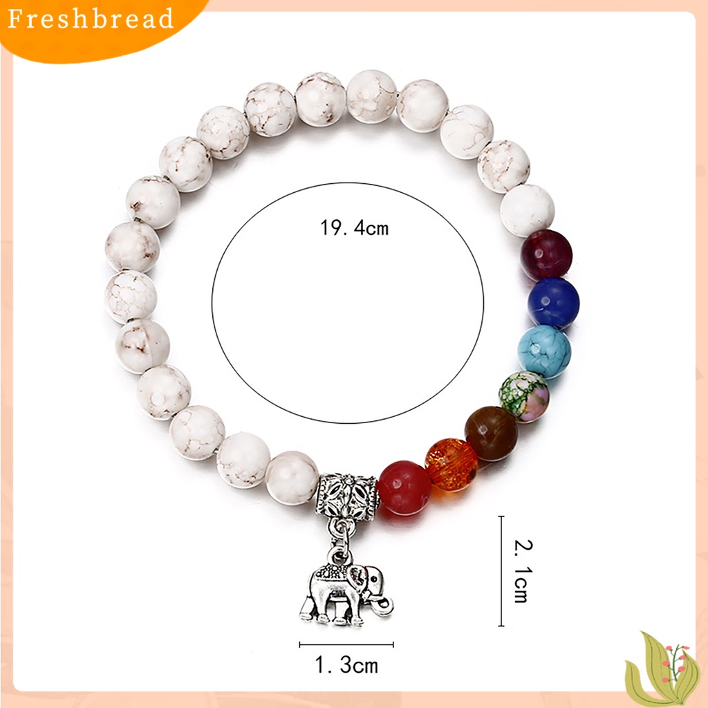 &lt; Freshbread &gt; Wanita Gelang Cakra Gajah Pirus Putih Kreatif Lady Bangles Bangles