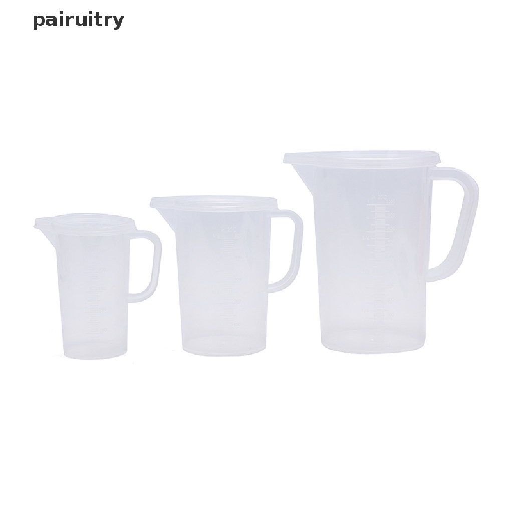 Gelas Measuring Jug Cup Plastik Gagang Tebal Sealing Cover Perlengkapan Masak Dapur PRT