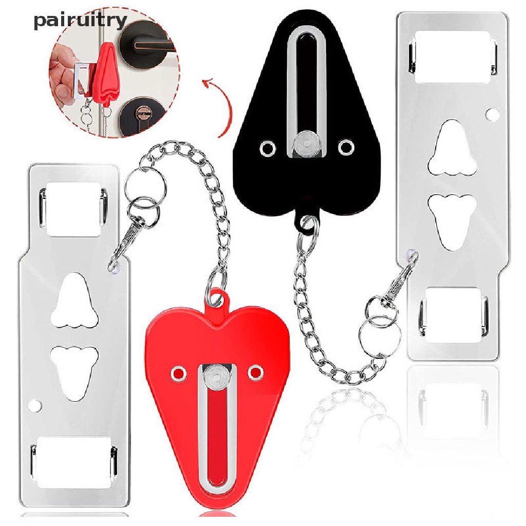 Prt Safety Lock Door Blocker Portable Kunci Pintu Hotel Kunci Anti Maling Kunci Travel PRT