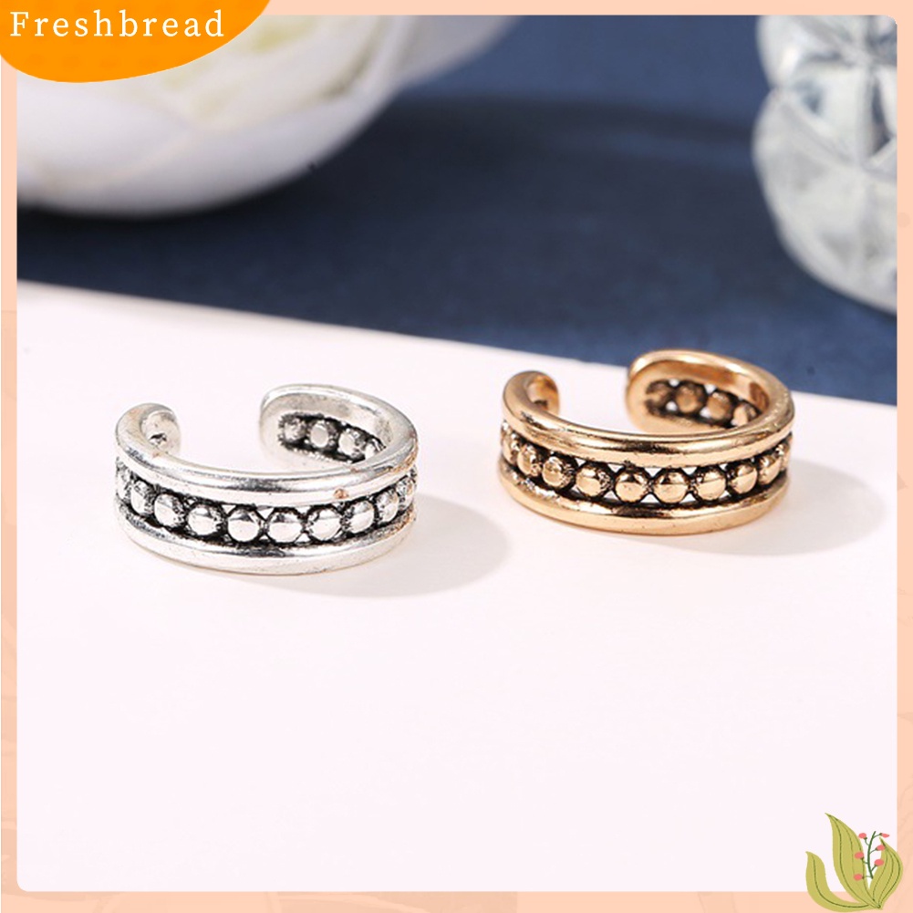 &lt; Freshbread &gt; 1Pc Wanita Logam Bola Telinga Manset Klip On Anting Tulang Rawan Perhiasan Non-piercing