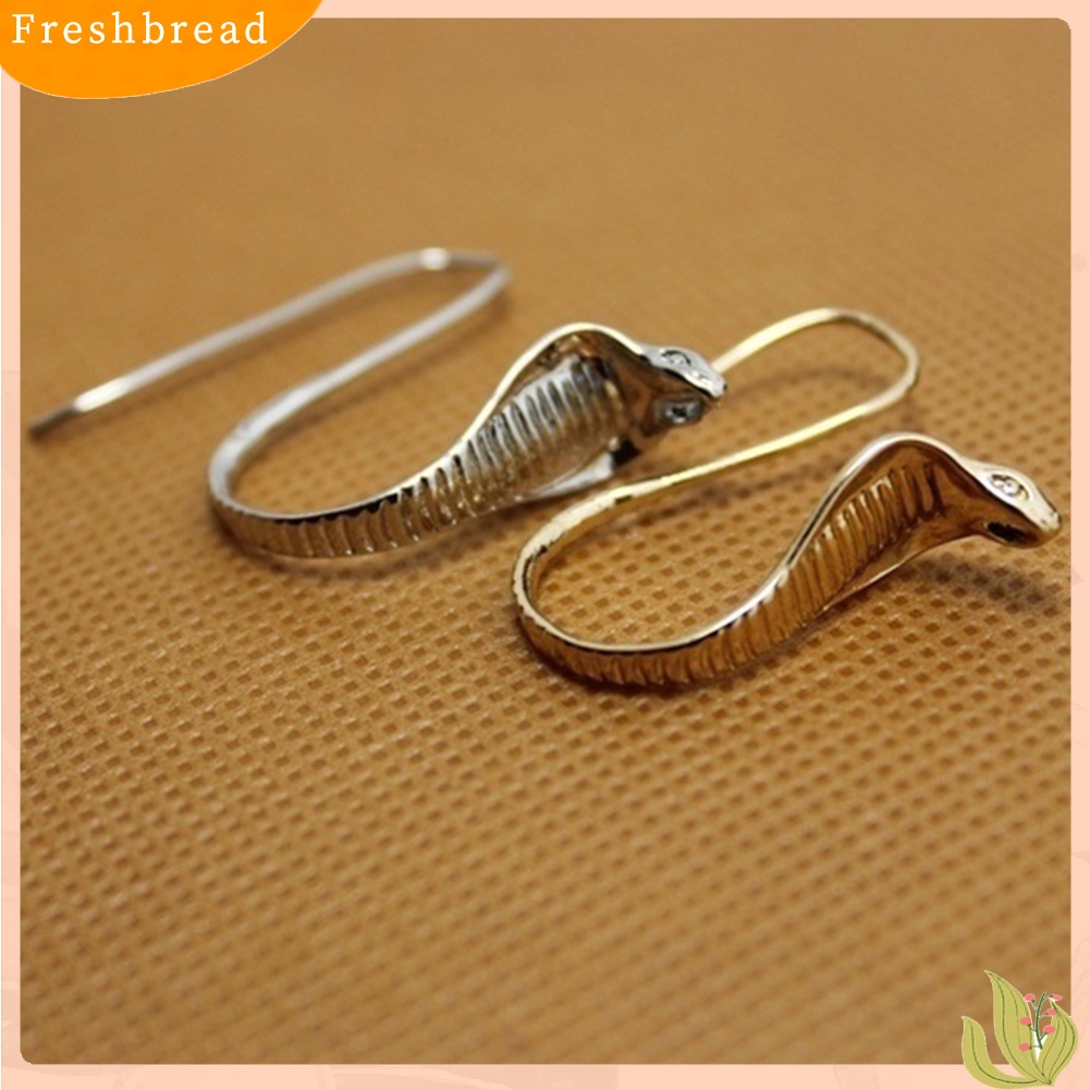 &lt; Freshbread &gt; Vintage Wanita Ukir Cobra Ular Menjuntai Liontin Menjuntai Kait Anting Perhiasan