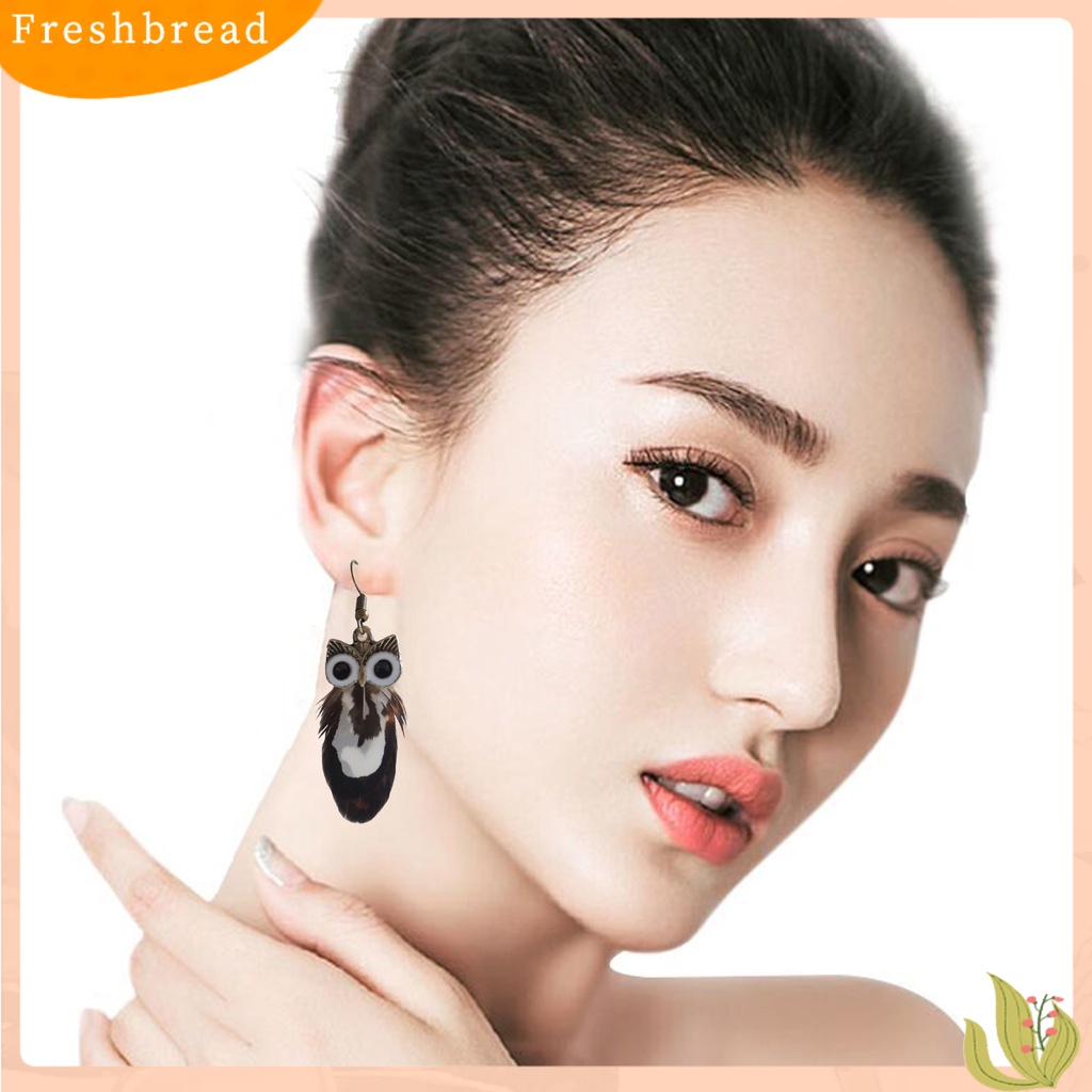 &lt; Freshbread &gt; 1pasang Anting Wanita Bentuk Hewan Lucu Alloy Anting Kait Warna-Warni Untuk Hadiah