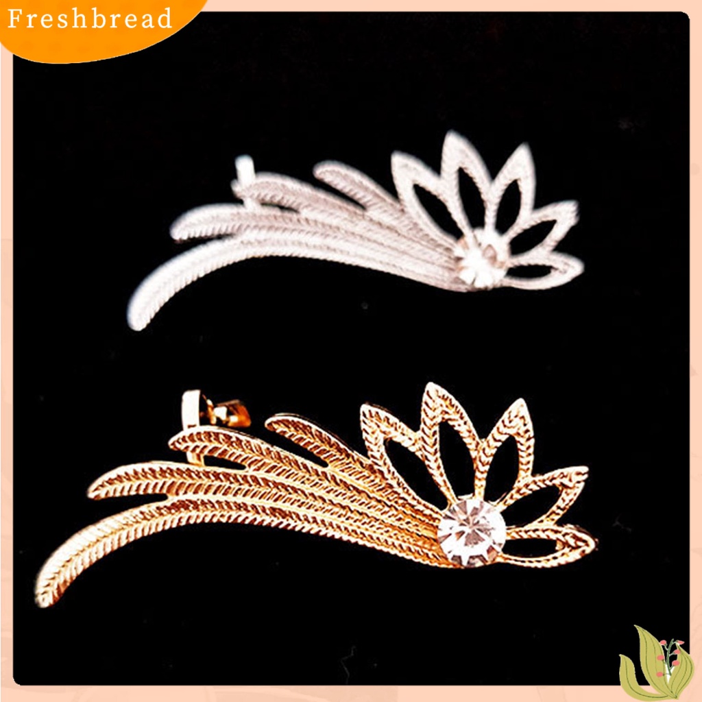 &lt; Freshbread &gt; 1Pc Anting Klip Berongga Keluar Bentuk Sayap Vintage Non Tindik Anting Manset Pendaki Untuk Pesta