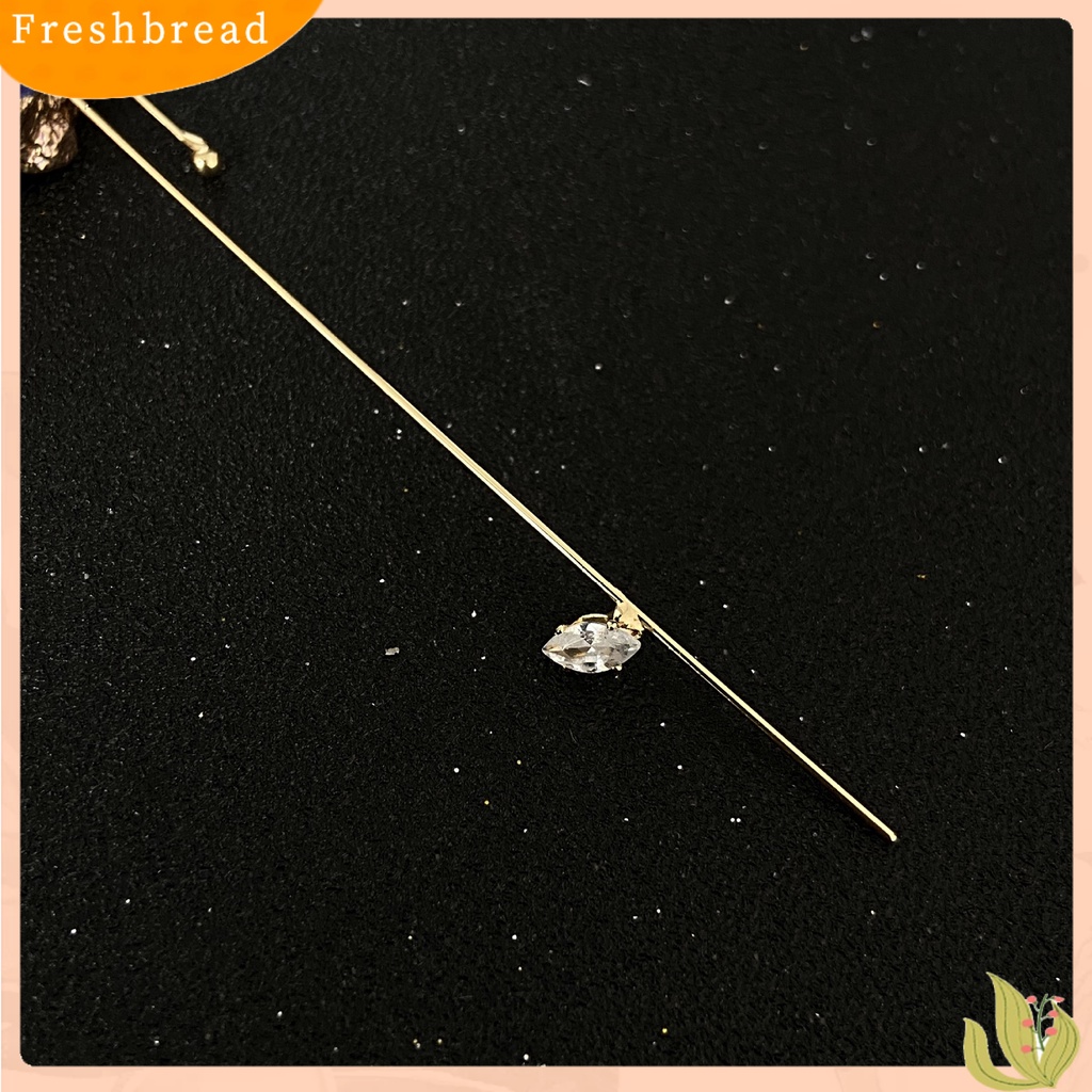 &lt; Freshbread &gt; Wanita Fashion Cubic Zirconia Geometris Ear Stud Earring Perhiasan Hadiah Aksesori