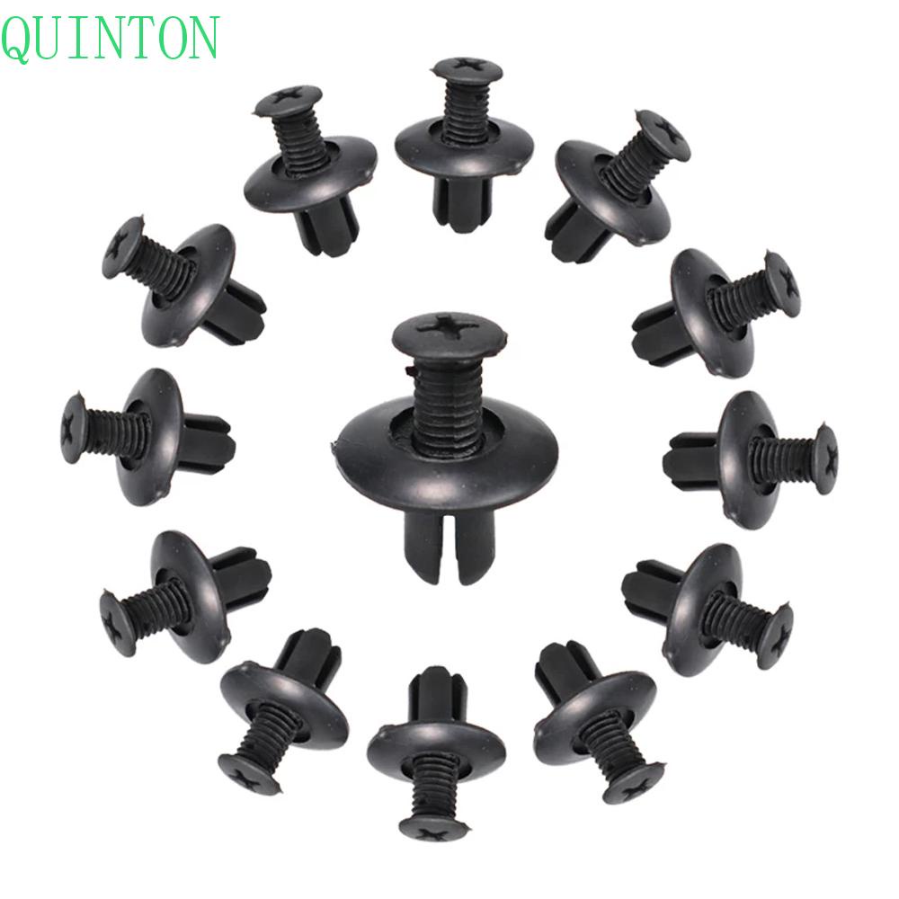 QUINTON Car Accessories Car Rivet Fasteners Door Car Retainer Kit Auto Fastener Clip Panel Fender 100pcs Plastic Rivets Car Bumper Vehicle Retainer Rivet Car Fastener Kit