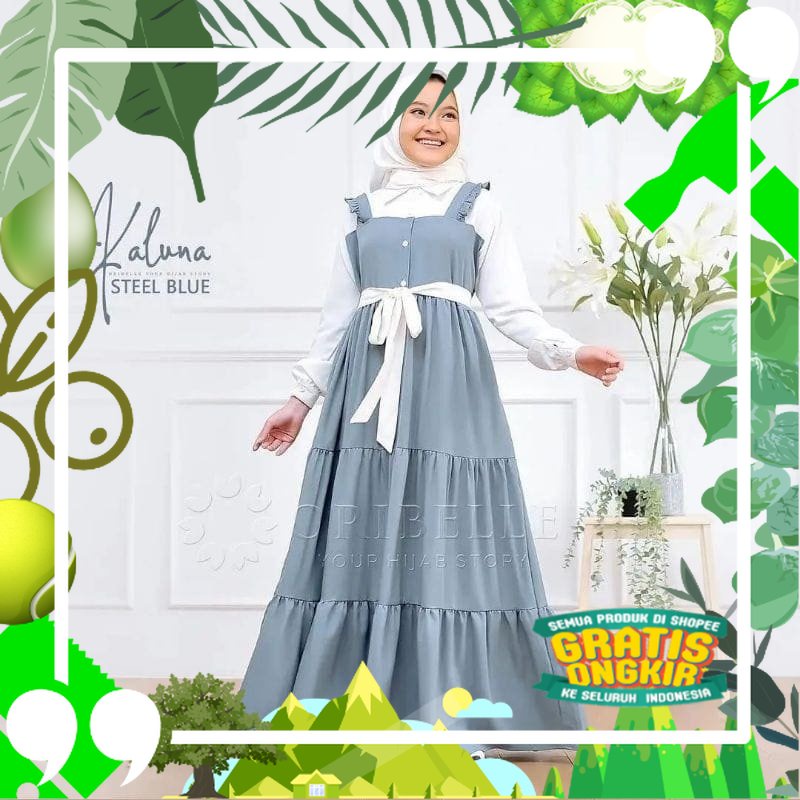 Gamis Anak Remaja Perempuan Terbaru Umur 10th 11th 12th 13th 14 Tahun / KALUNA DRESS / Gamis Anak Ta