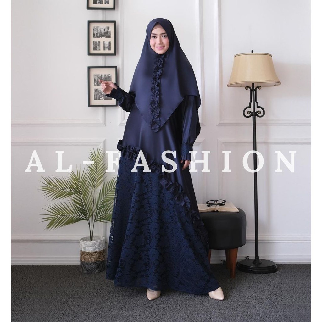 ABA agen baju SYARI SALWA GAMIS BRUKAT