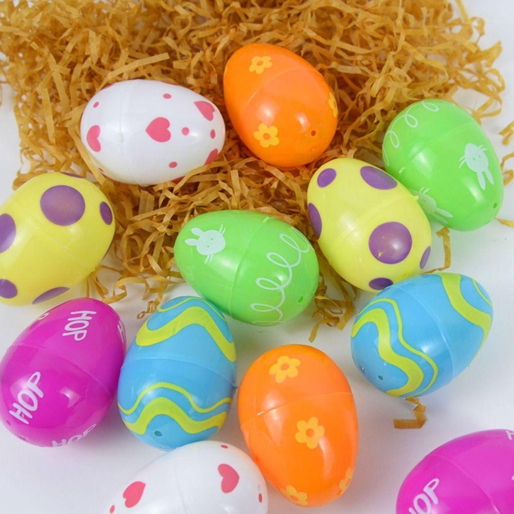 Lanfy Dapat Diisi Telur Paskah Dilepas Hadiah Anak Hadiah Paskah Eggshell Hias Mainan Anak Handmade Mainan Telur Kosong Eggshell Pesta Ulang Tahun Plastik Aneka Telur