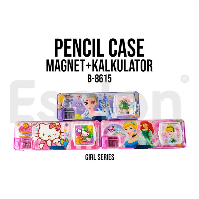 

Kotak pensil / Kotak pensil KALKULATOR /Kotak pensil fancy+Kalkulator - GIRL