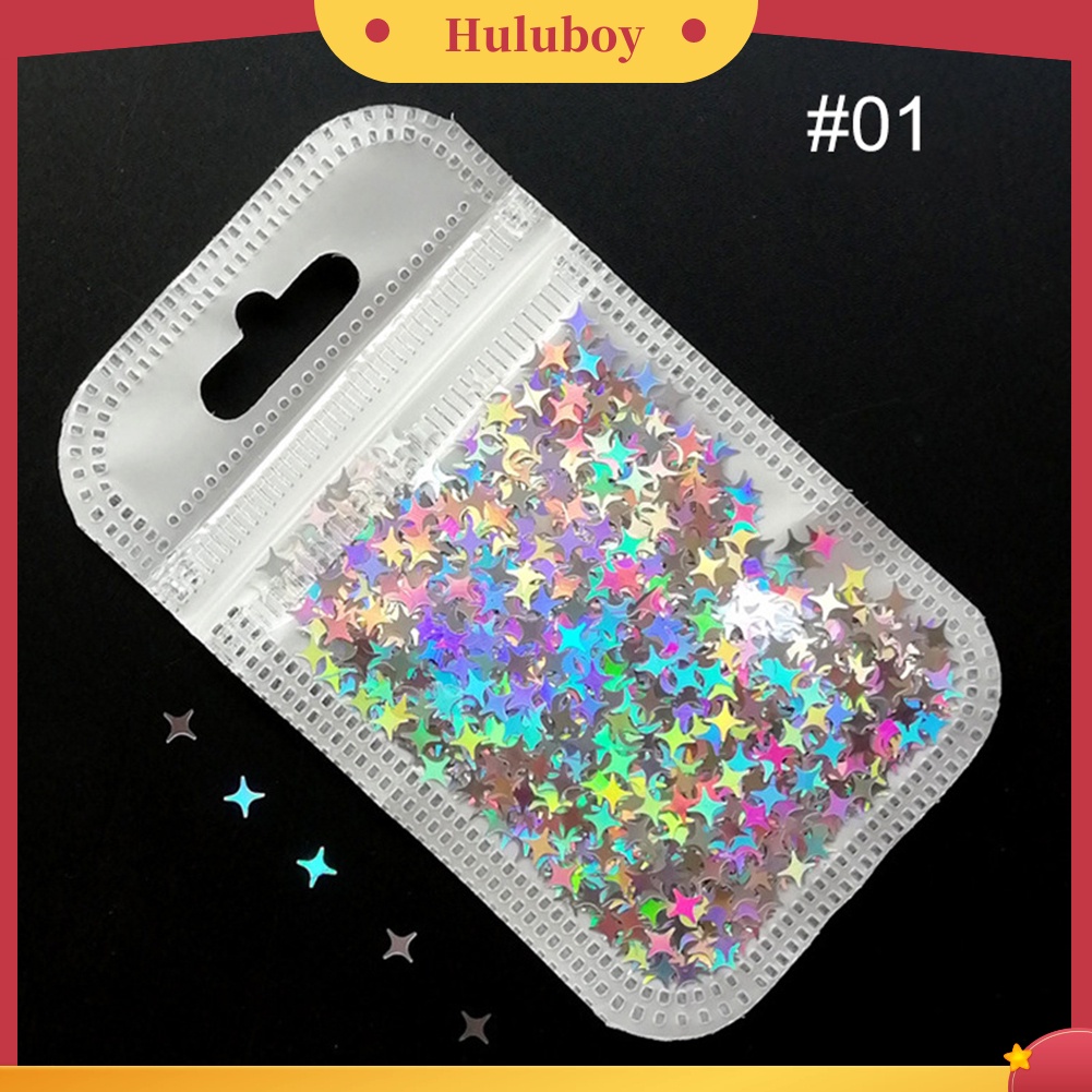 {In Stock} Cross Star Flakes Nail Glitter Sequin Paillette Manicure 3D Art Tips Slices