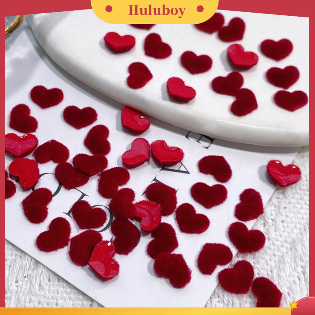 {In Stock} 20 Pcs Nail Art Dekorasi Mudah Tempel Berbulu Tiga Dimensi DIY Mini Hitam Merah Putih Musim Gugur Musim Dingin Manicure Mewah Jantung Perlengkapan Kuku