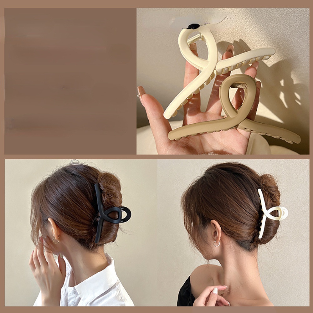 Penjepit Rambut Besar Fashion Warna Solid Hair Clip Besar Ambil Klip Wanita Gadis Geometris Jepit Rambut Perempuan Hiasan Kepala Hiu Klip